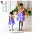 smocked dress flutter sleeve purple toddler dress